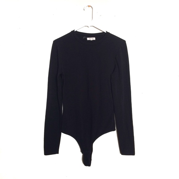 Madewell Tops - Madewell Black Crewneck Bodysuit